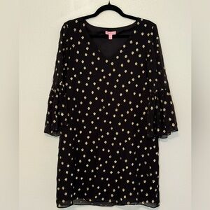 Lily Pulitzer Dress Black/Gold Size 4